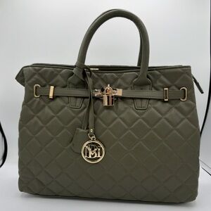 Elegant Quilted  Handbag color is Stone